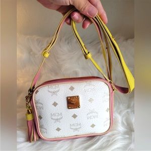 MCM mini multicolored camera shoulder bag RARE